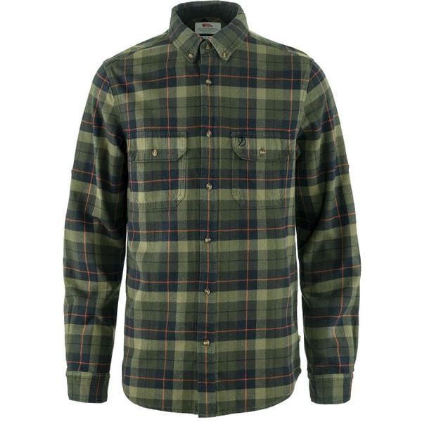 Fjall Raven Singi Ciężka Flanelowa Koszula M Dorośli. Zielone koszule Fjällräven, m, bez wzorów, z bawełny, bez kołnierzyka, bez ramiączek. Za 618.90 zł.