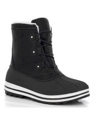 Kimberfeel Kozaki zimowe "Hugo" w kolorze czarnym rozmiar: 40. Czarne kozaki Kimberfeel, na zimę, bez wzorów, z materiału, bez obcasa, bez zapięcia. Za 266.63 zł.