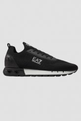 EA7 Czarne sneakersy. Niebieskie buty sportowe casual EA7 Emporio Armani, bez wzorów, bez zapięcia. W wyprzedaży za 579.99 zł.
