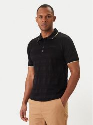 KARL LAGERFELD Polo 745006 562201 Czarny Regular Fit. Czarne koszulki polo KARL LAGERFELD, m, bez wzorów, z bawełny, bez kołnierzyka, bez ramiączek. Za 589.99 zł.