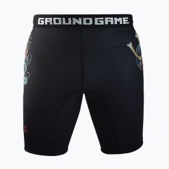 Spodenki treningowe męskie Ground Game Vale Tudo Bushido 3.0. Czarne krótkie spodenki sportowe GROUND GAME, l, bez wzorów. Za 139.99 zł.