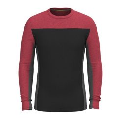 Longsleeve męski Smartwool Classic Thermal Merino Base Layer Colorblock Crew. Czarne bielizna termoaktywna Smartwool, m, bez wzorów, z wełny, bez ramiączek, trekkingowe. Za 439.99 zł.