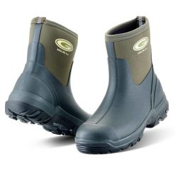 Kalosze Grubs Boots Midline Mid Height. Zielone śniegowce GRUBS, z bawełny, bez zapięcia. Za 403.00 zł.
