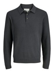 Jack & Jones Sweter w kolorze antracytowym rozmiar: M. Czarne swetry nierozpinane Jack & Jones, m, bez wzorów, z bawełny, bez kołnierzyka, bez ramiączek. Za 98.95 zł.