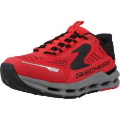Buty SKECHERS GLIDE STEP PLUS VISTA LANE Czerwony. Czerwone buty trekkingowe Skechers, bez wzorów, z syntetyku, bez zapięcia. Za 279.99 zł.