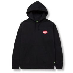 Bluza turystyczna męska HUF Cereal Killer. Czarne bluzy HUF, l, bez wzorów, z bawełny, z kapturem. W wyprzedaży za 223.00 zł.