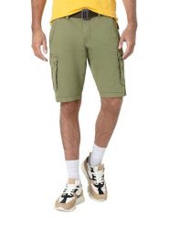 Timezone Szorty "Maguire" - Regular fit - w kolorze oliwkowym rozmiar: W36. Zielone szorty Timezone, bez wzorów, z tkaniny. Za 121.99 zł.