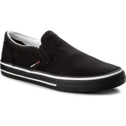 Tenisówki TOMMY JEANS - Textile Slip On EM0EM00002 Black 990. Trampki marki Tommy Jeans. W wyprzedaży za 199.00 zł.
