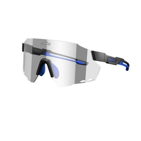Okulary fotochromowe WindBreaker czarno-niebieskie + jasnoszare soczewki. Czarne okulary przeciwsłoneczne MAGICSHINE. Za 230.00 zł.