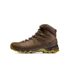 Buty turystyczne męskie Mammut Mercury IV Mid GTX. Brązowe buty turystyczne Mammut, bez wzorów, bez zapięcia, wspinaczkowe. Za 849.99 zł.