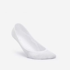 Skarpety balerinki x2. Białe skarpety Decathlon, bez wzorów, z bawełny. Za 29.99 zł.