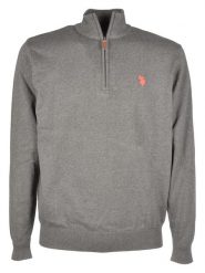 U.S. Polo Assn. Sweter w kolorze antracytowym rozmiar: L. Czarne swetry nierozpinane U.S. Polo Assn., l, bez wzorów, z bawełny, bez kołnierzyka, bez ramiączek. Za 154.07 zł.