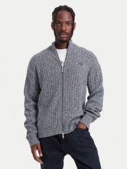 Calvin Klein Jeans Kardigan LV04RH319G Szary ciemny Regular Fit. Szare swetry rozpinane Calvin Klein Jeans, l, bez wzorów, z bawełny, bez kołnierzyka, bez ramiączek. Za 529.99 zł.