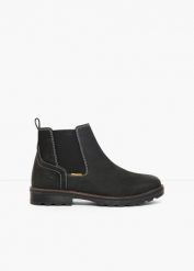 Sztyblety marki Camel Active. Czarne sztyblety bonprix, bez wzorów, bez obcasa, bez zapięcia. Za 429.99 zł.