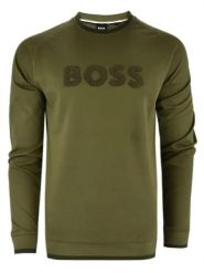 Hugo Boss Underwear Bluza w kolorze khaki rozmiar: XL. Brązowe bluzy Hugo Boss Underwear, xl, bez wzorów, z bawełny, bez kaptura. Za 248.27 zł.