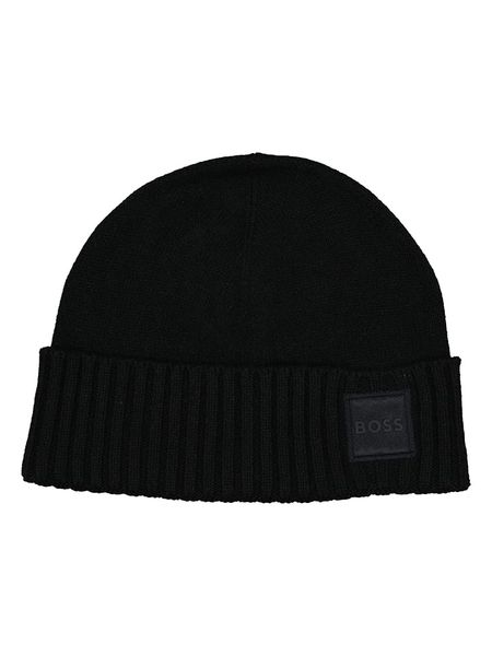 Hugo Boss Fashion Czapka beanie "Akaio" w kolorze czarnym rozmiar: onesize. Czarne czapki zimowe Hugo Boss Fashion, bez wzorów, z bawełny. Za 144.92 zł.