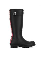 Hunter Kalosze MFT9353RMA Czarny. Czarne śniegowce Hunter, z kauczuku, bez zapięcia. Za 599.99 zł.