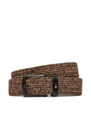 Tommy Hilfiger Pasek Męski Denton AM0AM12548 Brązowy. Brązowe paski Tommy Hilfiger, bez wzorów, z materiału. Za 139.99 zł.