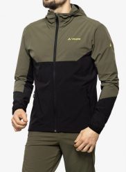 Kurtka softshell męska Vaude Moab Jacket IV. Zielone kurtki Vaude, m, bez wzorów, z elastanu, bez kaptura. Za 530.70 zł.
