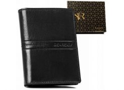 Portfel skórzany Rovicky R-N4-GAT czarny. Czarne portfele ROVICKY, bez wzorów, ze skóry. Za 41.99 zł.