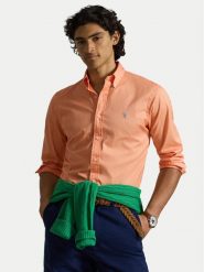 Polo Ralph Lauren Koszula 710B20512010 Pomarańczowy jasny Custom Fit. Brązowe koszule Polo Ralph Lauren, m, bez wzorów, z bawełny, bez kołnierzyka, bez ramiączek. Za 729.99 zł.