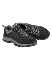 Alpine Pro Skórzane buty turystyczne "Veraz" w kolorze antracytowym rozmiar: 44. Czarne buty trekkingowe Alpine Pro, bez wzorów, z materiału, bez zapięcia. Za 245.96 zł.