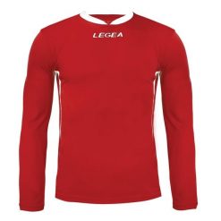 Męska Koszulka Biegowa Dusseldorf ML Długie Rękawy Czerwony-Biały. Białe bluzki z długim rękawem Legea, m, bez wzorów, z poliesteru, bez kołnierzyka, bez ramiączek. W wyprzedaży za 52.00 zł.