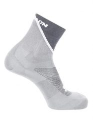 SALOMON Skarpety "Pulse Ankle" w kolorze szaro-antracytowym do biegania rozmiar: 45-47. Czarne skarpety Salomon, bez wzorów. Za 43.68 zł.