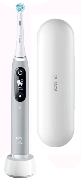 Szczoteczka magnetyczna Oral-B iO 6 Grey Opal szary. Szare szczoteczki elektryczne ORAL B. Za 840.43 zł.