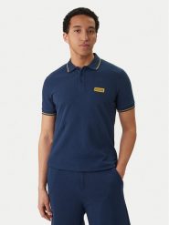 Versace Jeans Couture Polo 80GAGT05 CJ01T Granatowy Slim Fit. Niebieskie koszulki polo Versace Jeans Couture, l, bez wzorów, z bawełny, bez kołnierzyka, bez ramiączek. Za 609.99 zł.