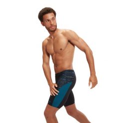 Kąpielówki męskie spodenki kąpielowe Speedo Endurance Splice. Czarne kąpielówki Speedo, m, bez wzorów. Za 335.32 zł.