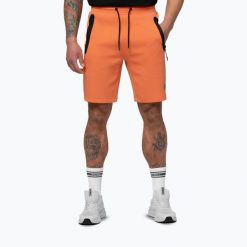 Spodenki męskie Pitbull Dogwood Sport. Brązowe krótkie spodenki sportowe PITBULL, l, bez wzorów, z bawełny. Za 189.99 zł.