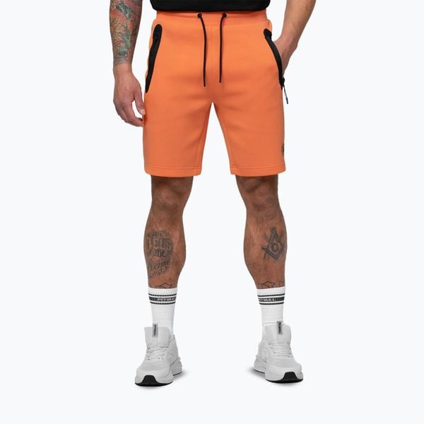 Spodenki męskie Pitbull Dogwood Sport. Brązowe krótkie spodenki sportowe PITBULL, l, bez wzorów, z bawełny. Za 189.99 zł.
