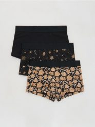 Bokserki ze świątecznym wzorem 3 pack - czarny. Czarne bokserki Reserved, l, bez wzorów. Za 69.99 zł.