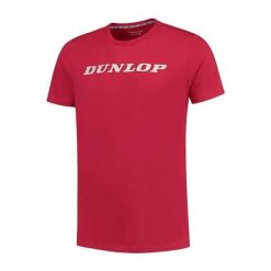 Koszulka sportowa męska Dunlop Essentials Tee. Czerwone t-shirty sportowe Dunlop, bez wzorów, bez ramiączek, tenisowe. Za 79.99 zł.