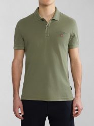 Napapijri Koszulka polo w kolorze khaki rozmiar: 3XL. Brązowe koszulki polo Napapijri, xl, bez wzorów, z bawełny, bez kołnierzyka, bez ramiączek. Za 119.40 zł.