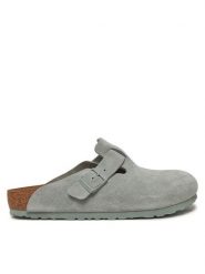 Birkenstock Klapki Boston zamsz 1029212 Zielony. Zielone klapki Birkenstock, ze skóry. Za 679.99 zł.
