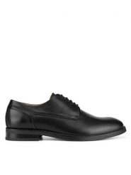 Gino Rossi Półbuty DANTE-05 124 AM Czarny. Czarne eleganckie półbuty Gino Rossi, bez wzorów, ze skóry, bez obcasa, bez zapięcia. Za 349.99 zł.