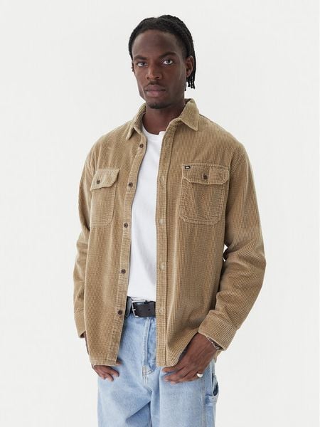 Quiksilver Koszula Venture Cold EQYWT04646 Beżowy Comfort Fit. Brązowe koszule Quiksilver, m, bez wzorów, z bawełny, bez kołnierzyka, bez ramiączek. Za 229.99 zł.