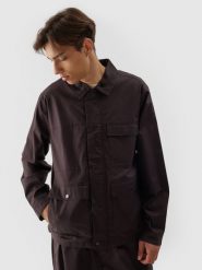 4F Bluza casual zapinana bez kaptura męska - brązowa S. Brązowe bluzy 4F, m, bez wzorów, z bawełny, bez kaptura. W wyprzedaży za 59.99 zł.