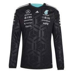 Kurtka z długim rękawem Mercedes AMG Petronas Formula One Team Driver. Czarne kurtki Adidas, s, bez wzorów, bez kaptura. Za 299.00 zł.