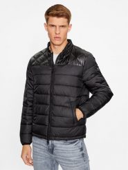 Guess Kurtka przejściowa M3BL12 WF5C2 Czarny Regular Fit. Czarne kurtki Guess, m, z aplikacjami, z syntetyku, bez kaptura. Za 369.99 zł.