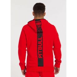 Spodnie męskie Saturn. Czerwone bluzy PITBULL, m, bez wzorów, z kapturem. Za 299.00 zł.