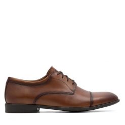 Półbuty Lasocki. Brązowe eleganckie półbuty Lasocki, bez wzorów, bez obcasa, bez zapięcia. Za 249.99 zł.