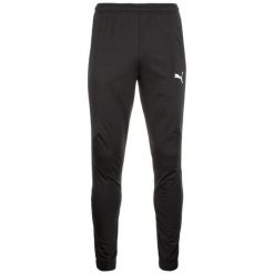 Spodnie dresowe męskie Puma Liga. Czarne spodnie materiałowe Puma, na co dzień, m, bez wzorów, z dresówki, sportowe. Za 119.00 zł.