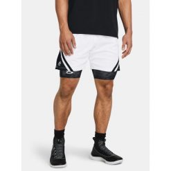 Spodenki koszykarskie męskie Under Armour Curry Mesh Short 4. Białe szorty Under Armour, m, bez wzorów, z meshu, sportowe. Za 249.99 zł.