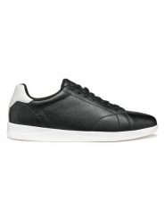 Geox Skórzane sneakersy w kolorze czarnym rozmiar: 43. Czarne buty sportowe casual Geox, bez wzorów, z materiału, bez zapięcia. Za 267.92 zł.