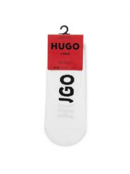Hugo Skarpety stopki męskie 50491244 Biały. Białe skarpety Hugo, bez wzorów, z bawełny. Za 49.99 zł.