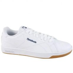 Buty do chodzenia męskie Reebok Court Clean. Białe buty sportowe casual Reebok, bez wzorów, z materiału, bez zapięcia. Za 299.99 zł.