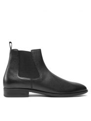 BOSS Sztyblety Colby 50529105 10249870 01 Czarny. Czarne botki sznurowane Boss, bez wzorów, ze skóry, bez obcasa, bez zapięcia. Za 599.99 zł.